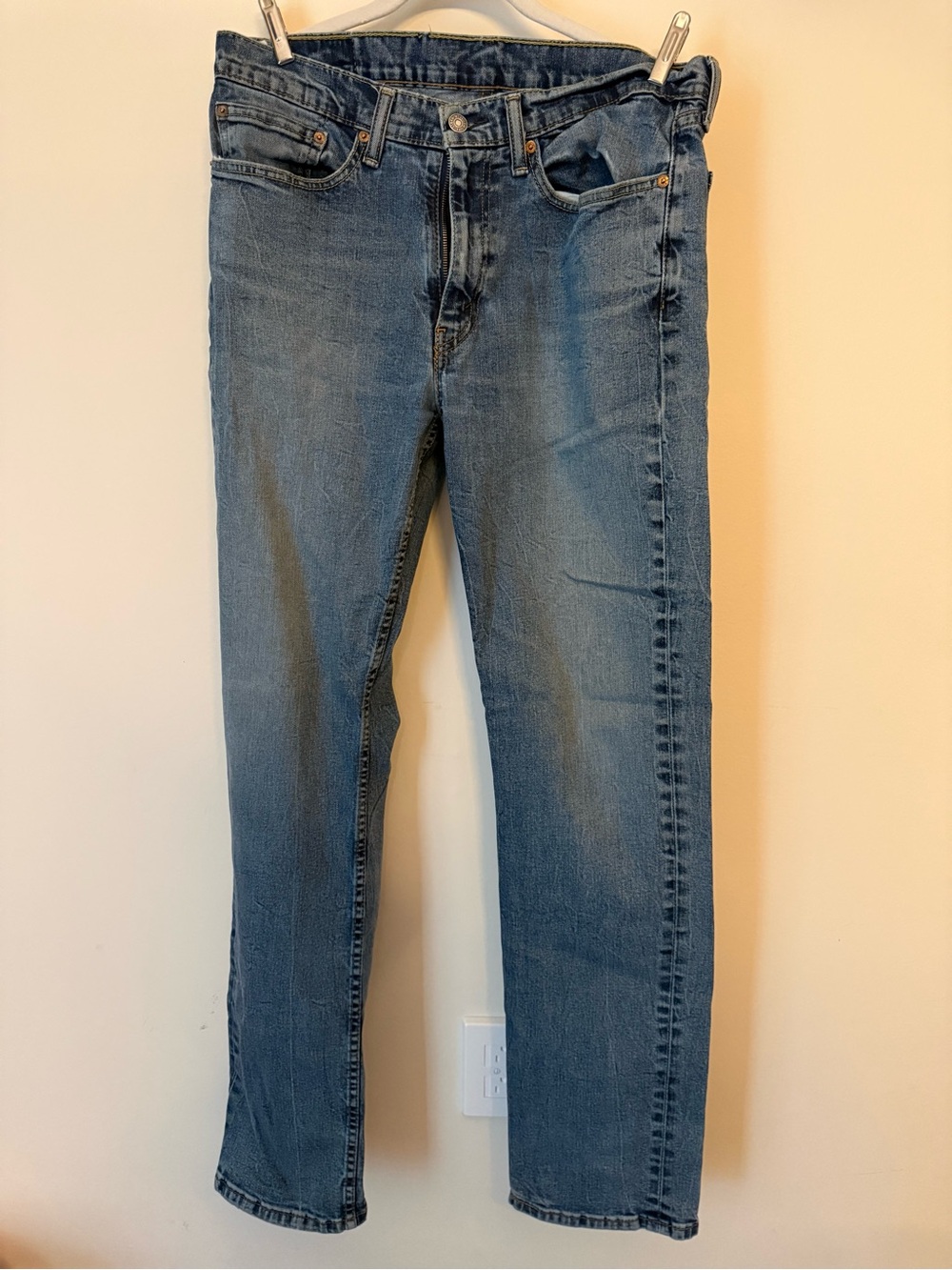 Levi’s 514 Straight Fit Jeans Men’s 34x34 Medium Wash Denim Classic Blue
